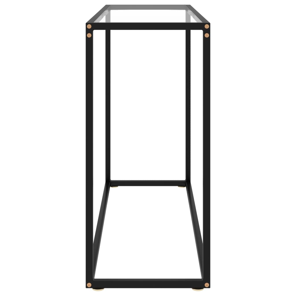 Vidaxl wandtafel 100x35x75 cm gehard glas transparant