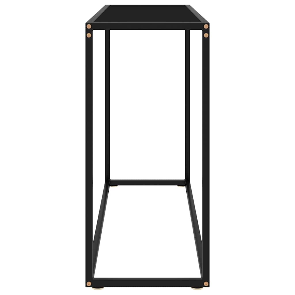 Vidaxl wandtafel 100x35x75 cm gehard glas zwart