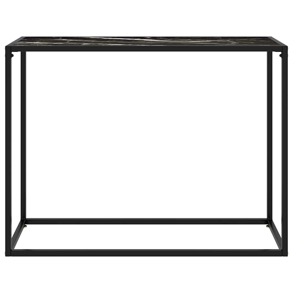 Vidaxl wandtafel 100x35x75 cm gehard glas zwart