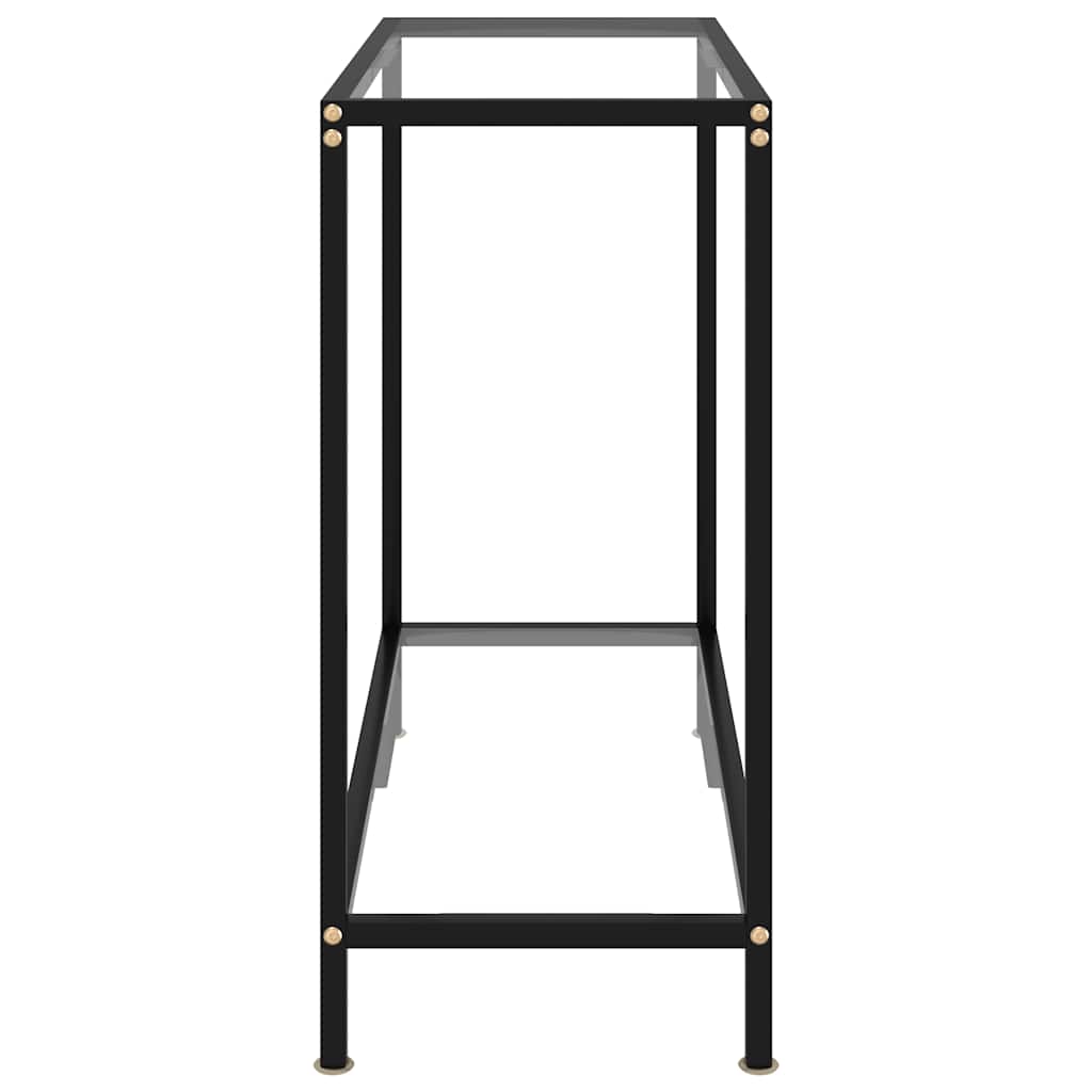 Vidaxl wandtafel 80x35x75 cm gehard glas transparant