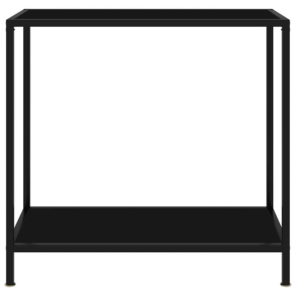 Vidaxl wandtafel 80x35x75 cm gehard glas zwart
