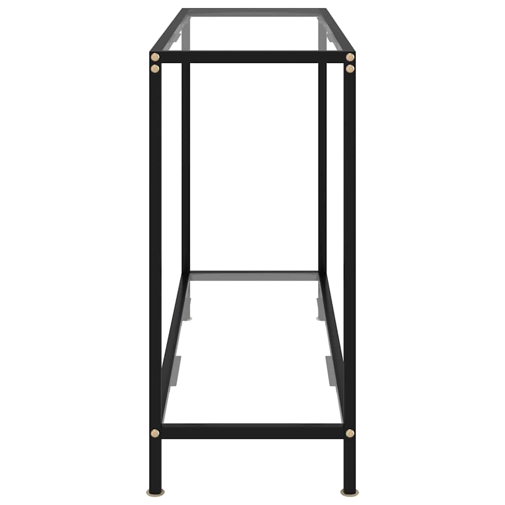 Vidaxl wandtafel 100x35x75 cm gehard glas transparant