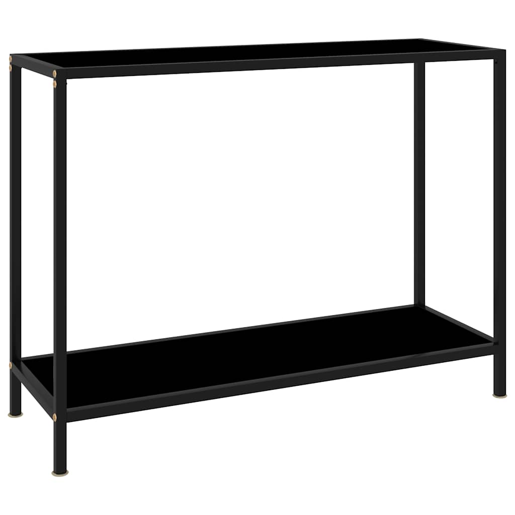 Vidaxl wandtafel 100x35x75 cm gehard glas zwart
