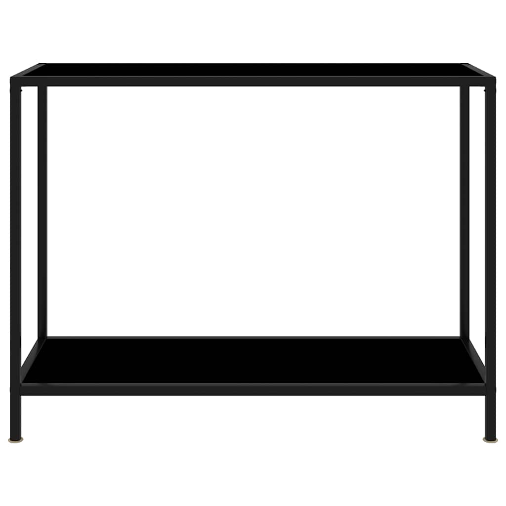 Vidaxl wandtafel 100x35x75 cm gehard glas zwart
