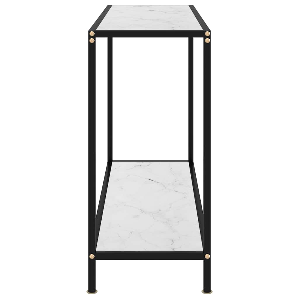 Vidaxl wandtafel 100x35x75 cm gehard glas wit