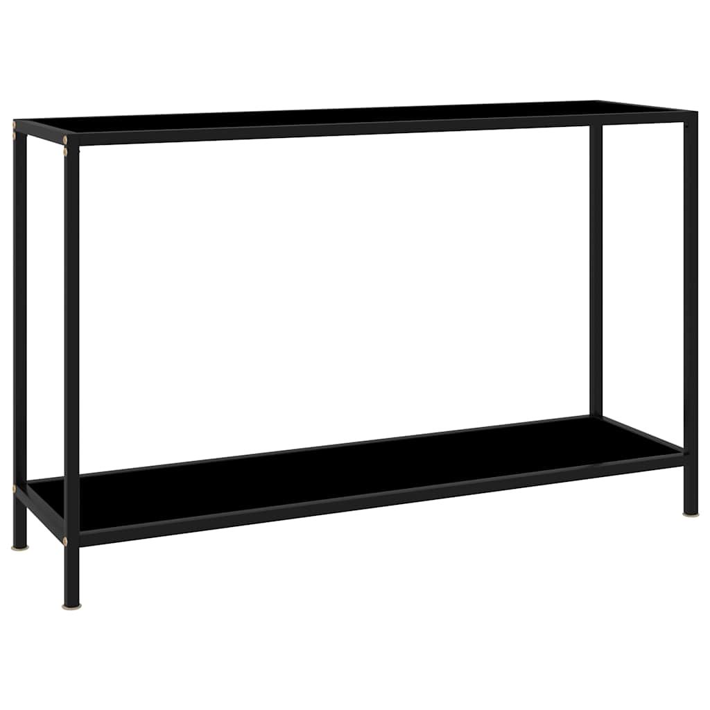 Vidaxl wandtafel 120x35x75 cm gehard glas zwart