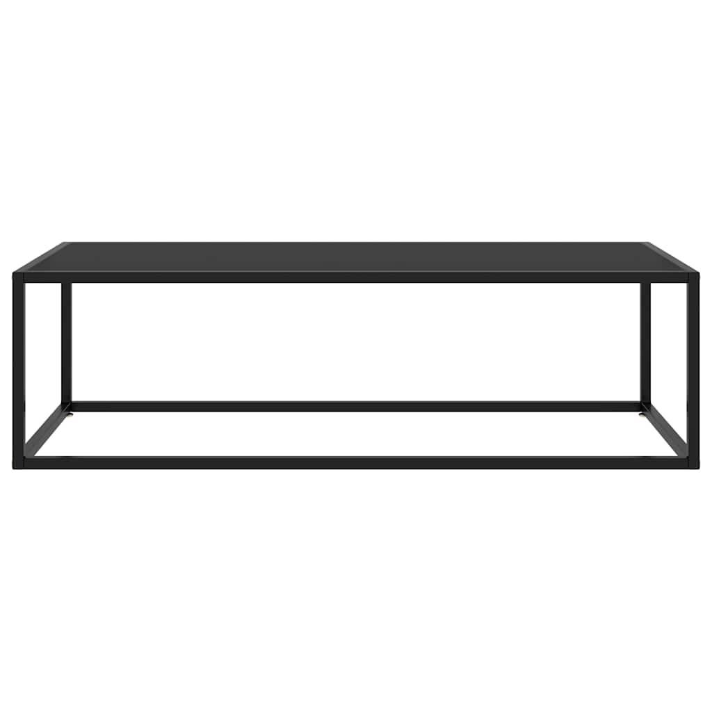 Vidaxl salontafel met zwart glas 120x50x35 cm zwart