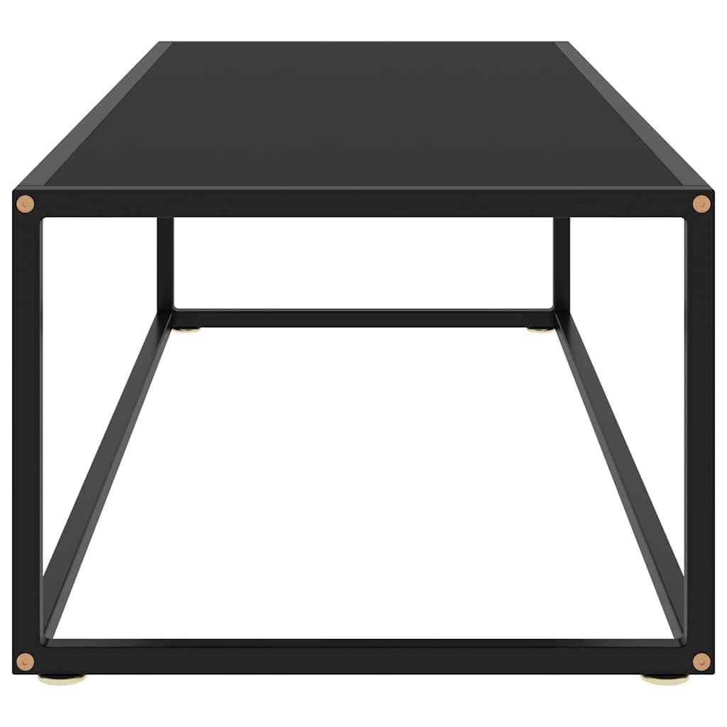 Vidaxl salontafel met zwart glas 120x50x35 cm zwart