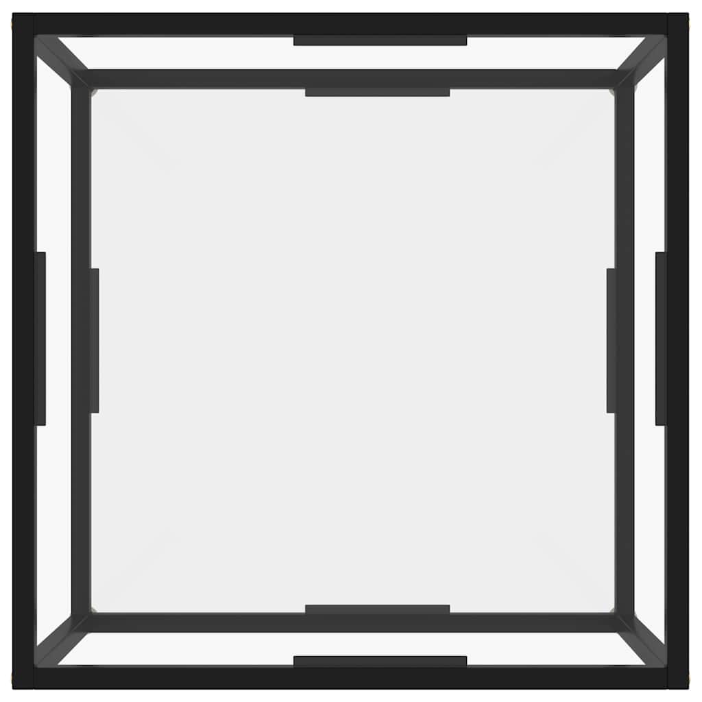 Vidaxl salontafel 60x60x35 cm gehard glas transparant