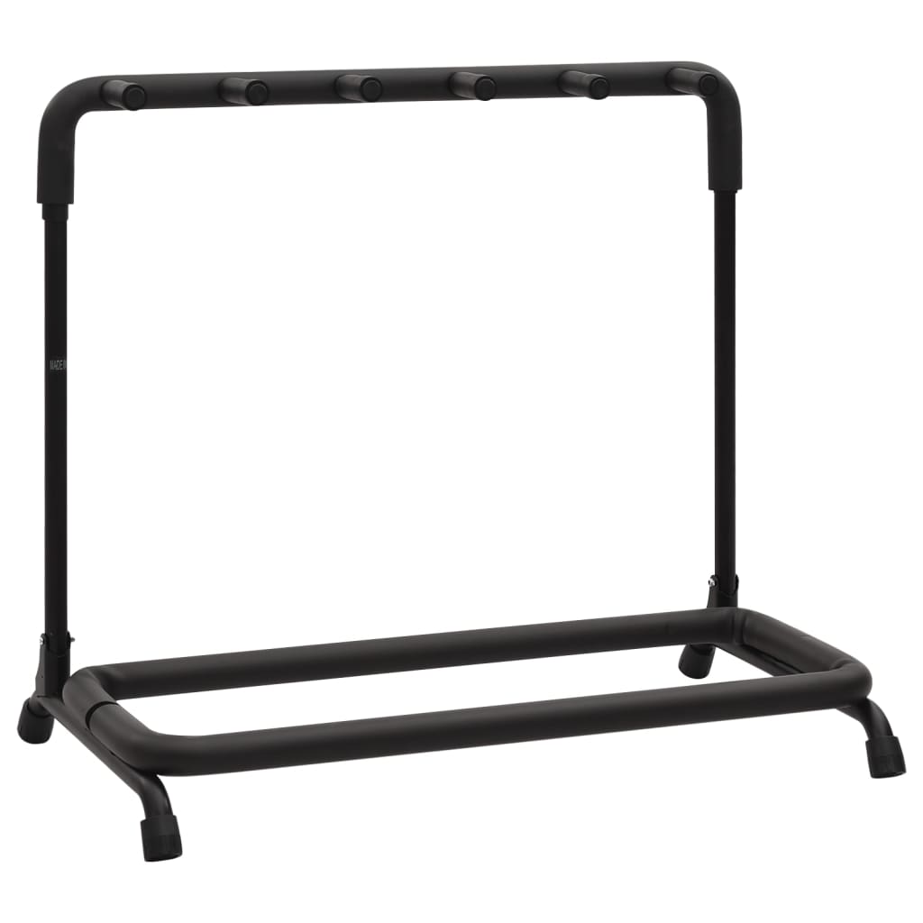 Vidaxl inklapbare gitaarstandaard met 5 vakken 74x41x66 cm staal zwart