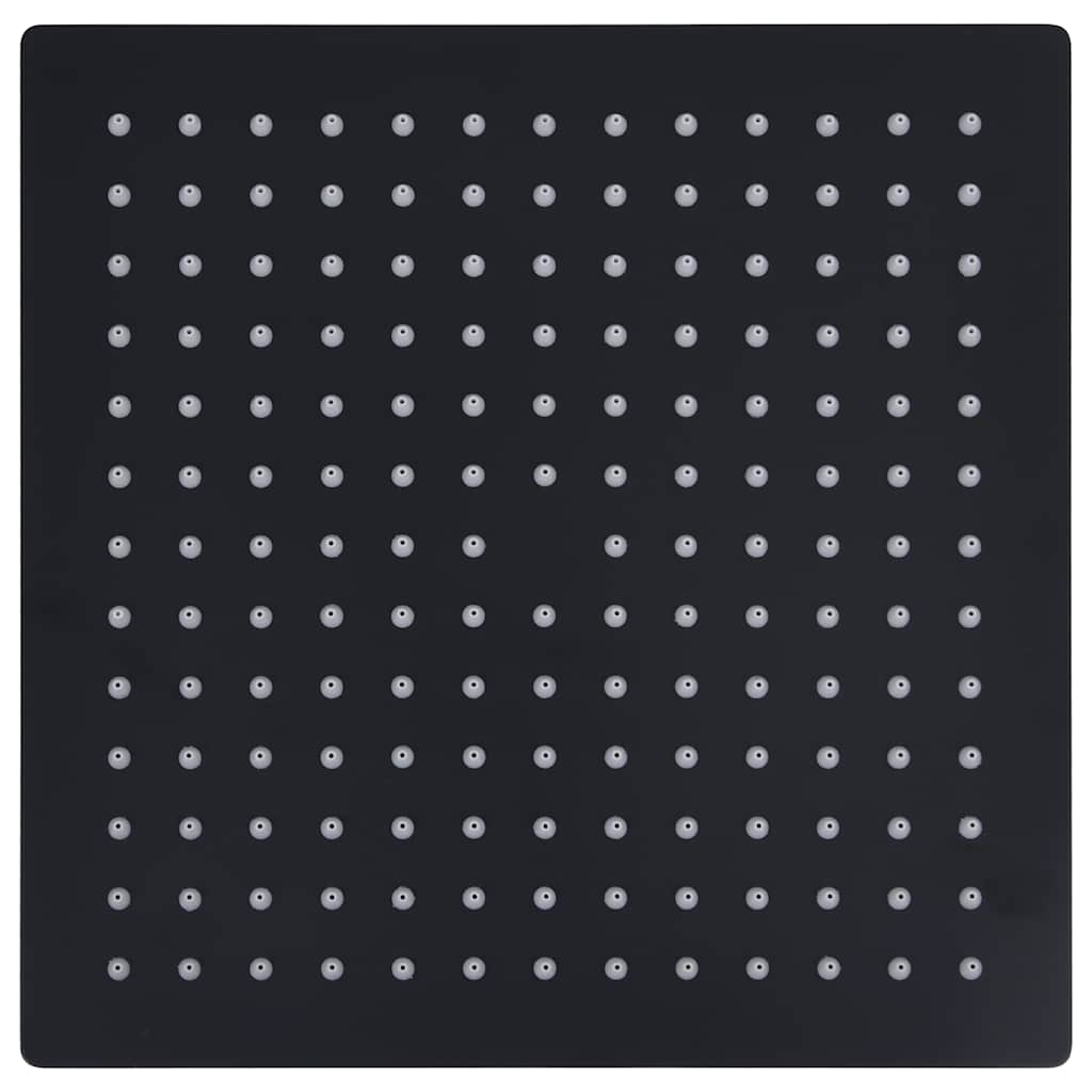 Vidaxl regendouchekop vierkant 30x30 cm roestvrij staal zwart