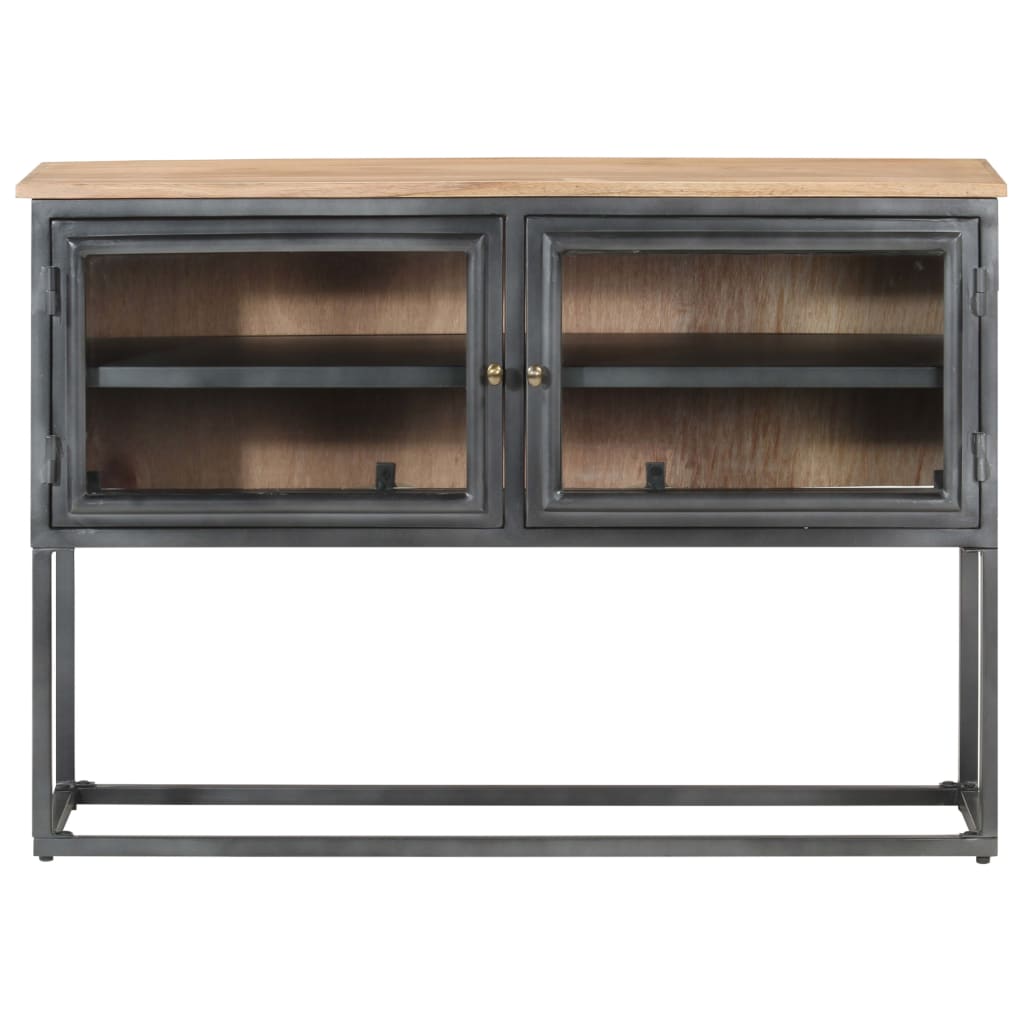 Vidaxl dressoir 100x30x70 cm massief acaciahout grijs