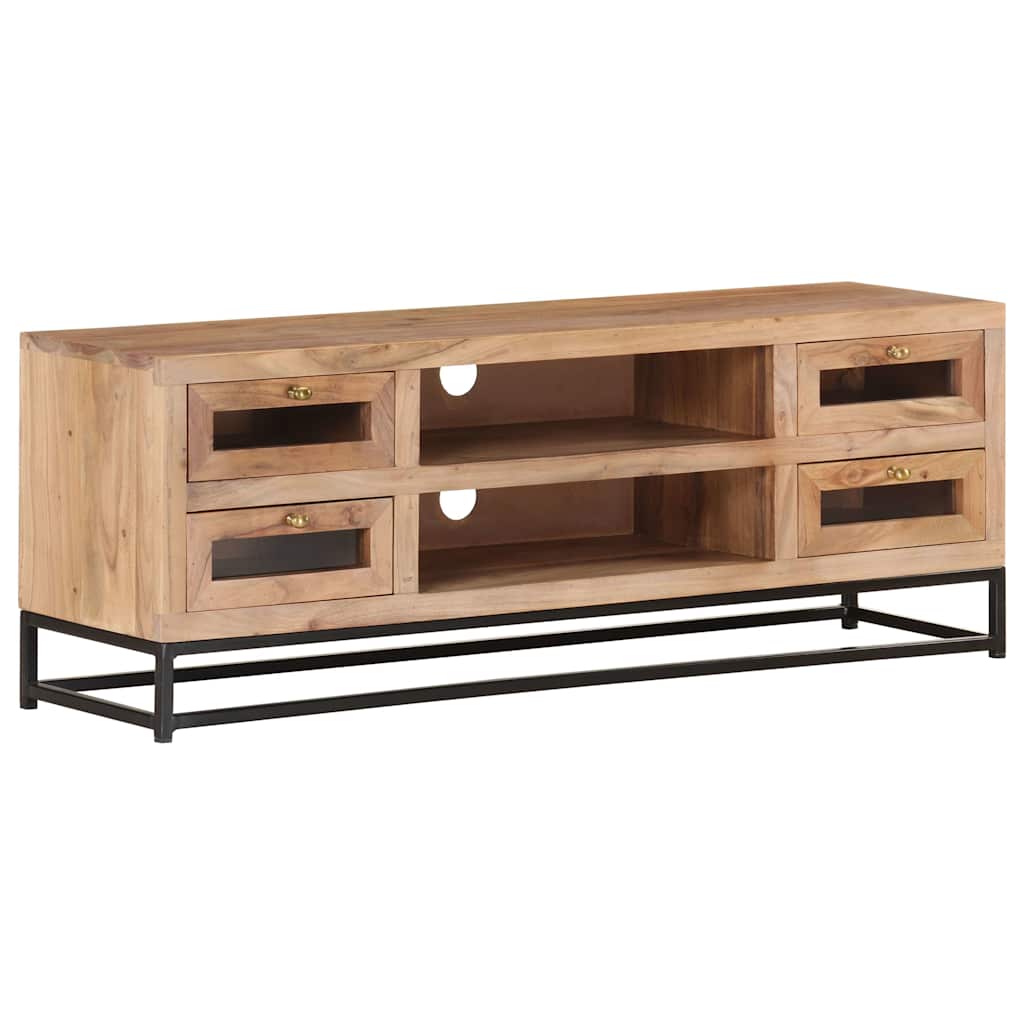 Vidaxl tv-meubel 110x30x40 cm massief acaciahout