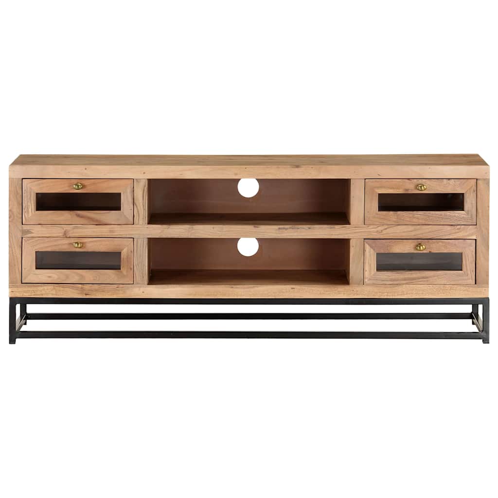 Vidaxl tv-meubel 110x30x40 cm massief acaciahout
