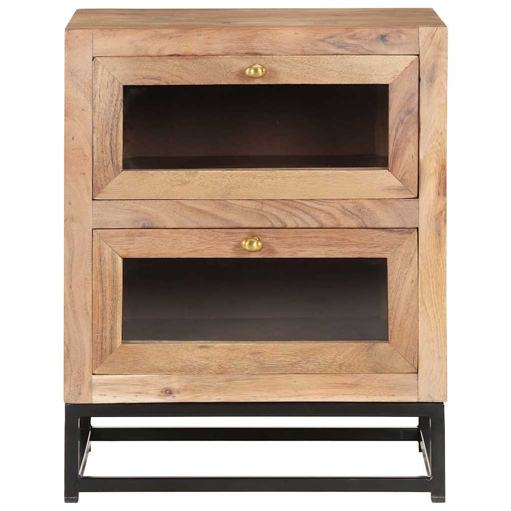 Vidaxl nachtkastje 40x30x50 cm massief acaciahout