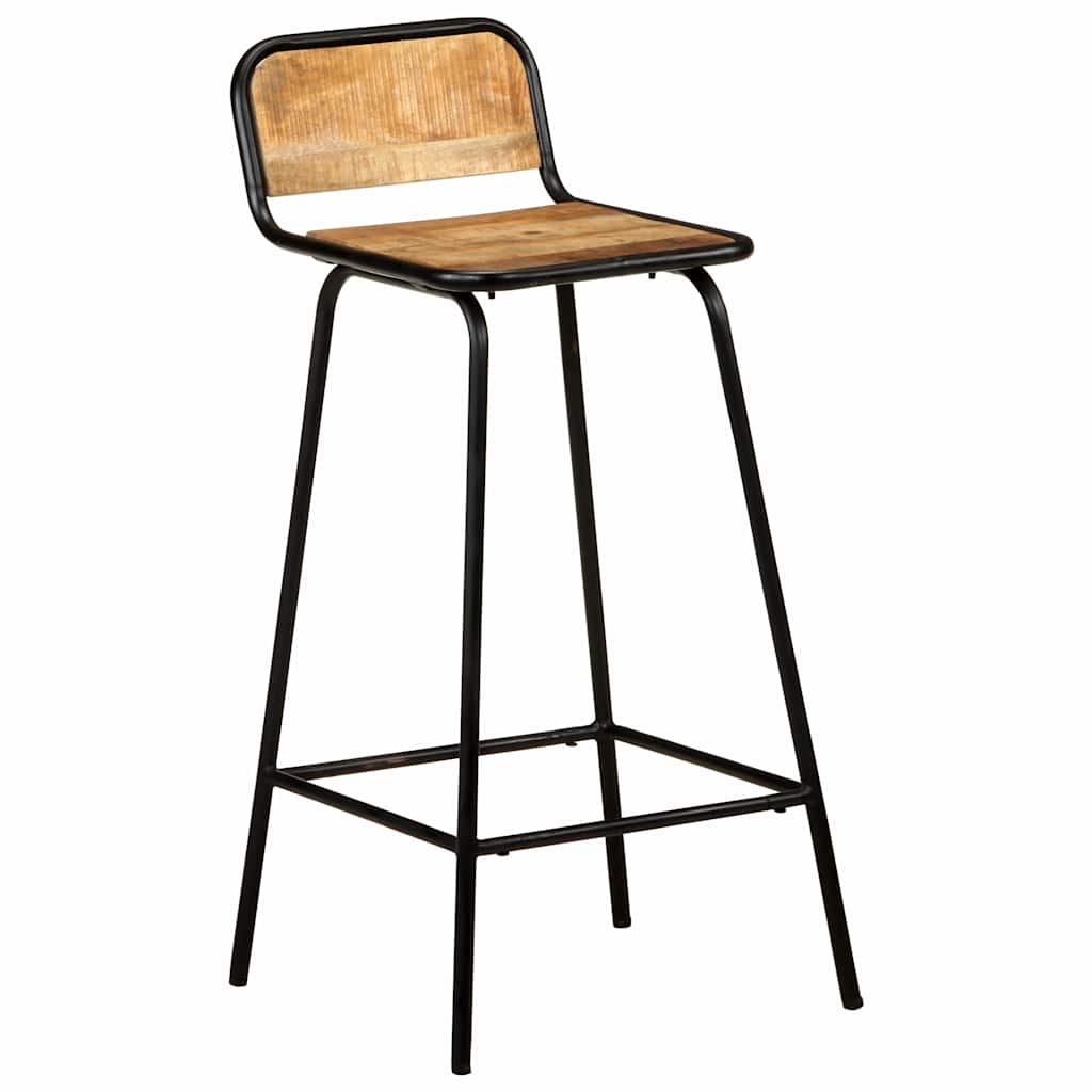Vidaxl barstoelen 2 st massief mangohout