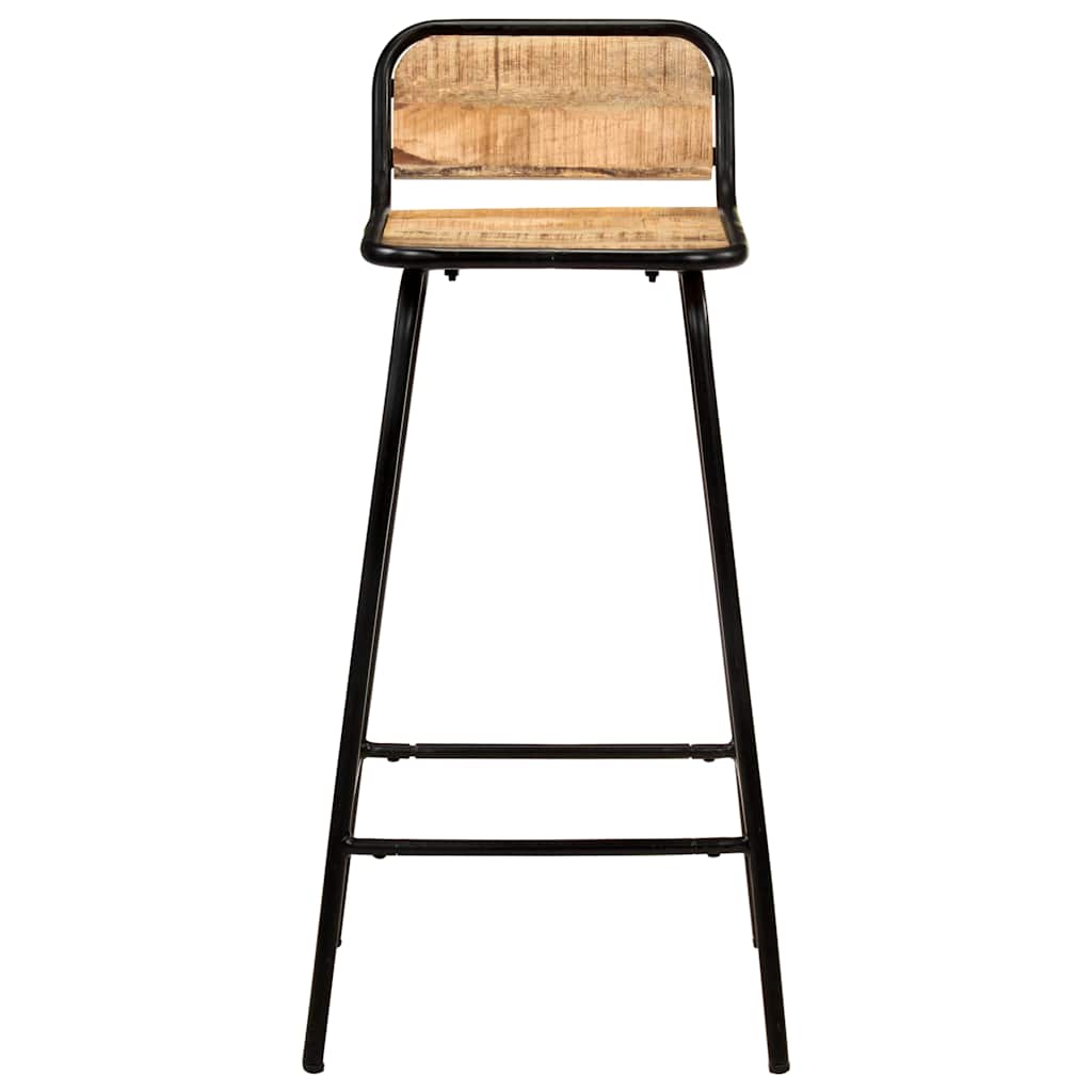 Vidaxl barstoelen 2 st massief mangohout