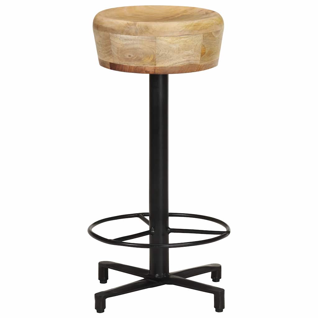 Vidaxl barkrukken 2 st 66 cm massief mangohout