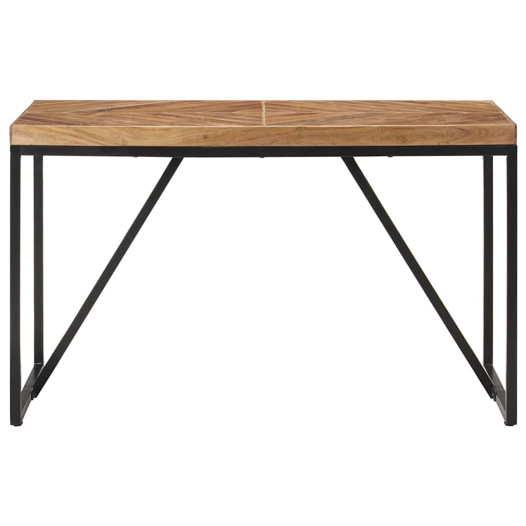 Vidaxl eettafel 120x60x76 cm massief acaciahout en mangohout