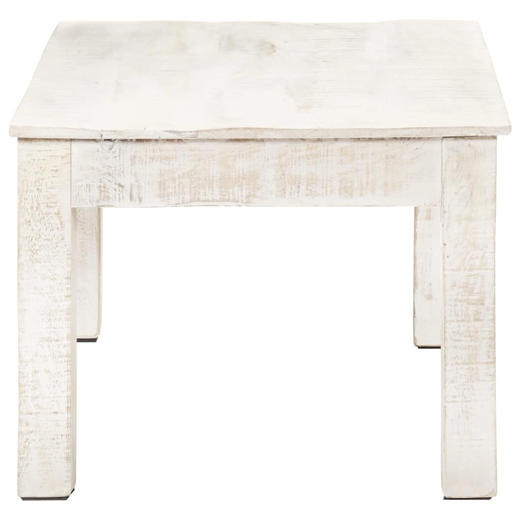 Vidaxl salontafel 110x60x45 cm massief mangohout wit