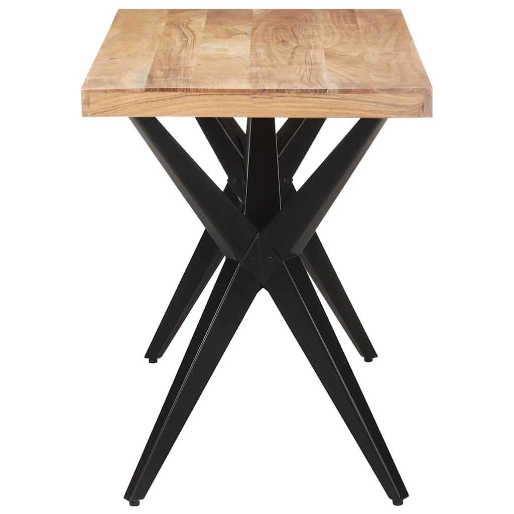 Vidaxl eettafel 120x60x76 cm massief acaciahout