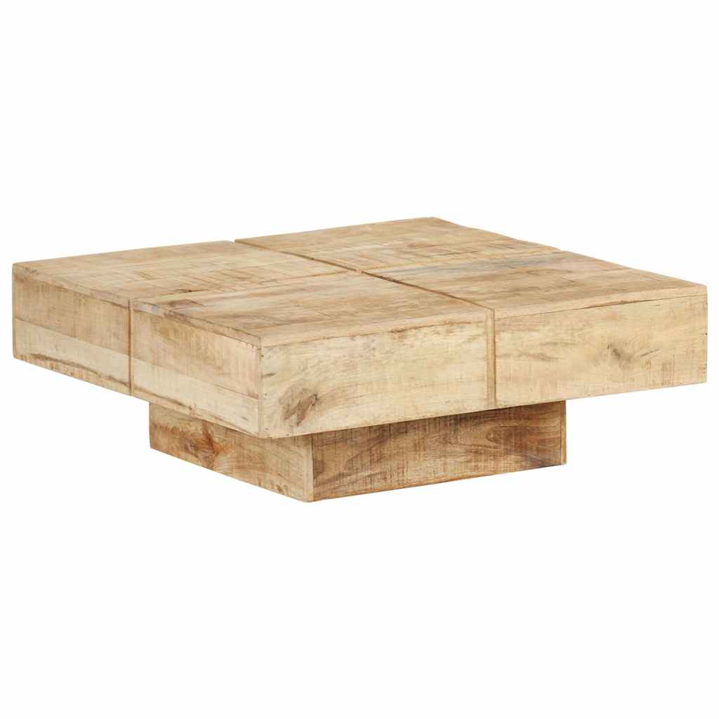 Vidaxl salontafel 80x80x28 cm massief mangohout
