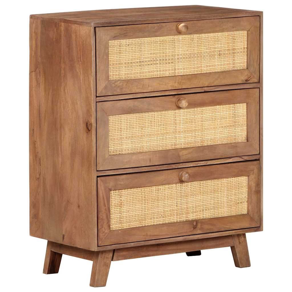 Vidaxl dressoir 61x35x76 cm massief mangohout