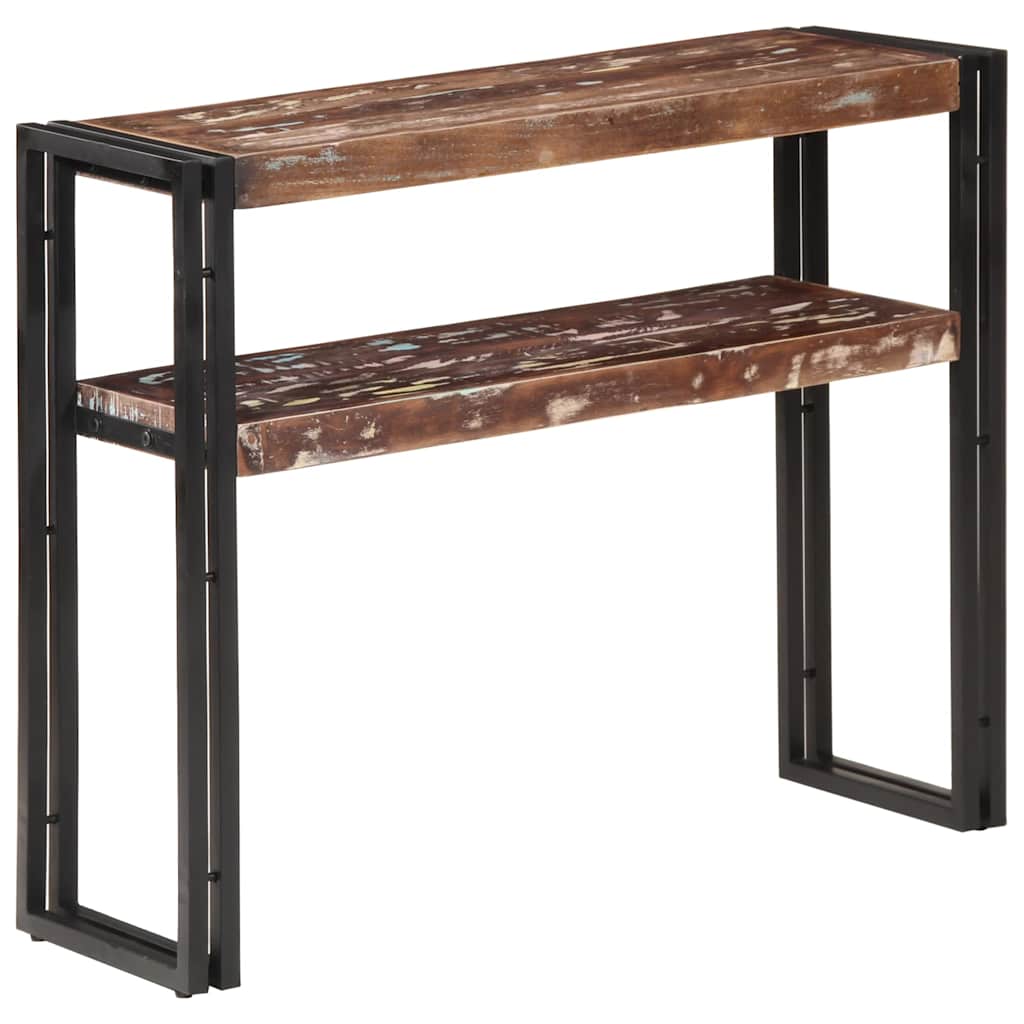 Vidaxl wandtafel 90x30x75 cm massief gerecycled hout