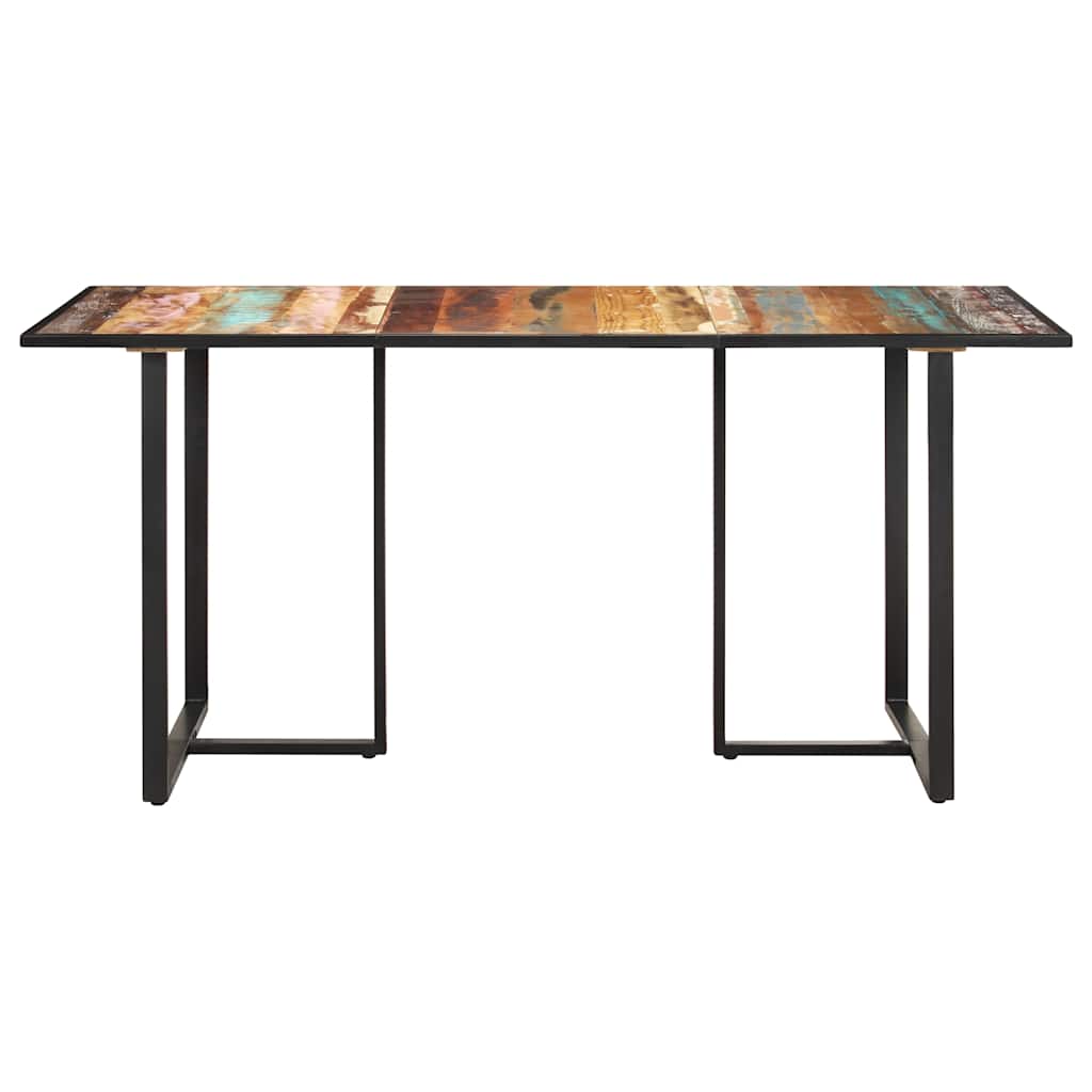 Vidaxl eettafel 160 cm massief gerecycled hout