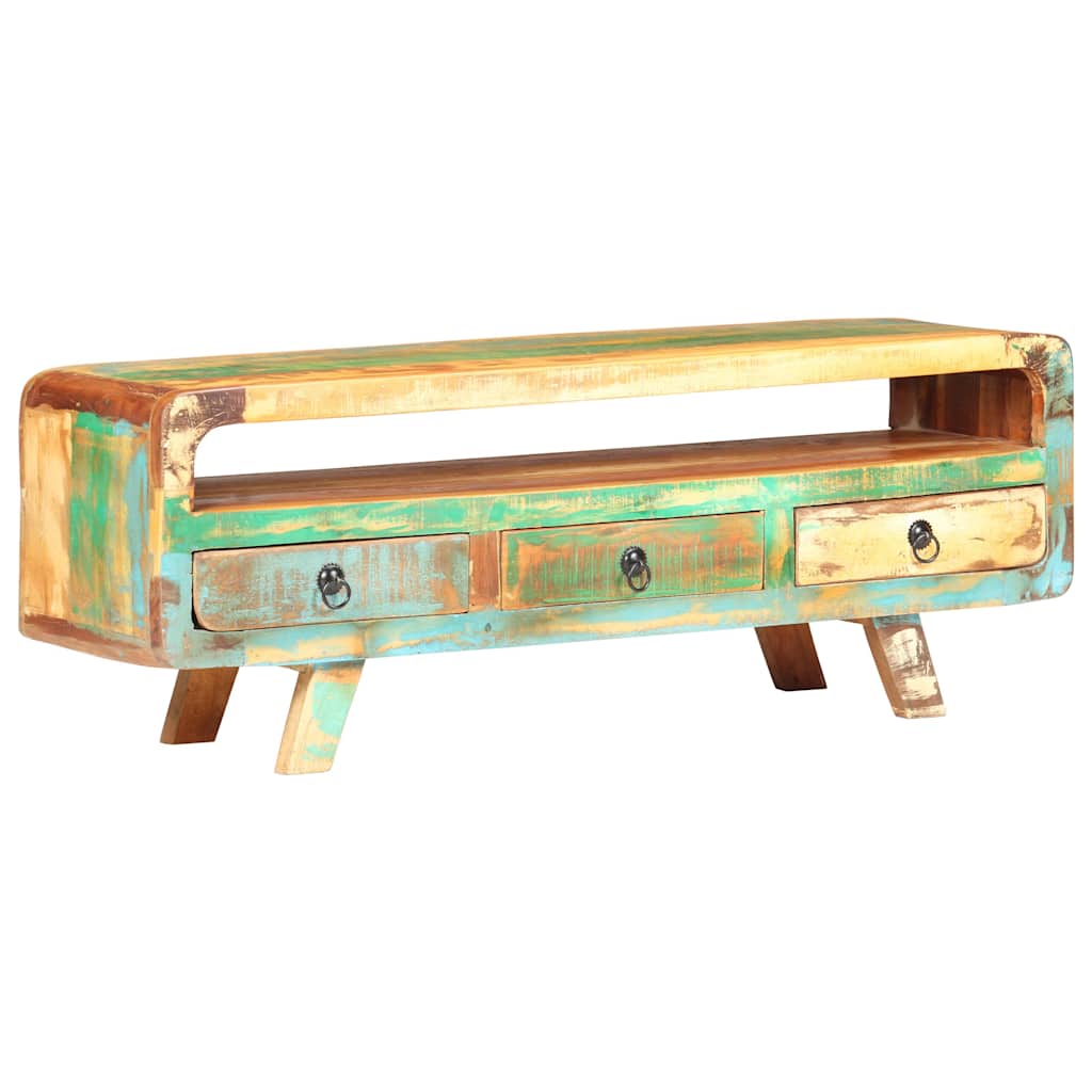 Vidaxl tv-meubel 117x30x41 cm massief gerecycled hout