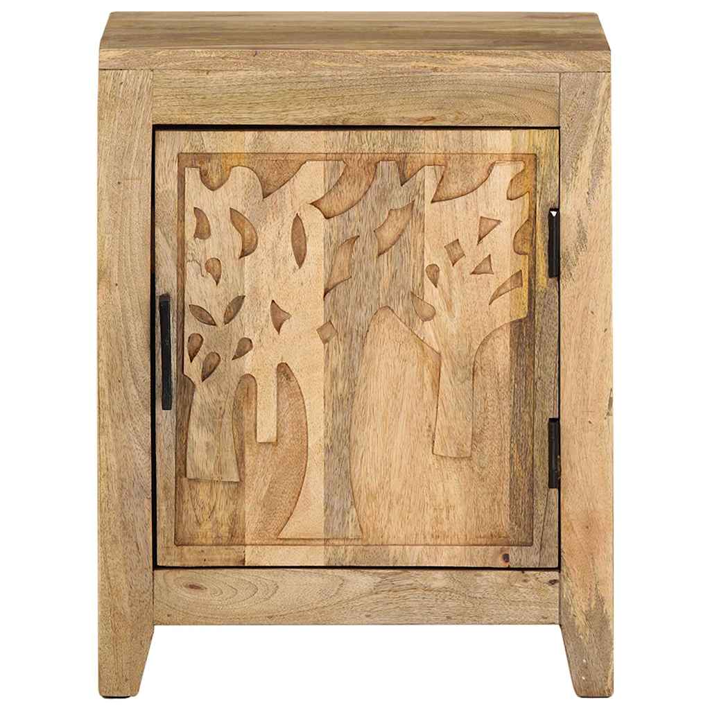 Vidaxl nachtkastje 40x30x50 cm massief mangohout