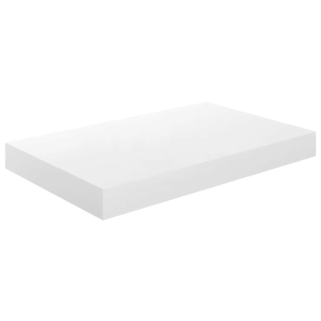 Vidaxl wandschap zwevend 40x23x3,8 cm mdf hoogglans wit