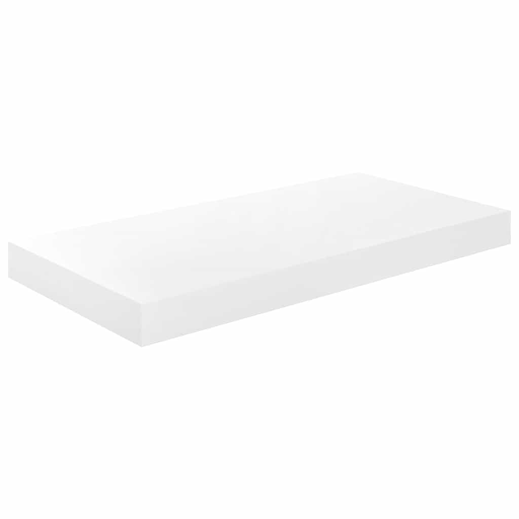 Vidaxl wandschap zwevend 50x23x3,8 cm mdf hoogglans wit