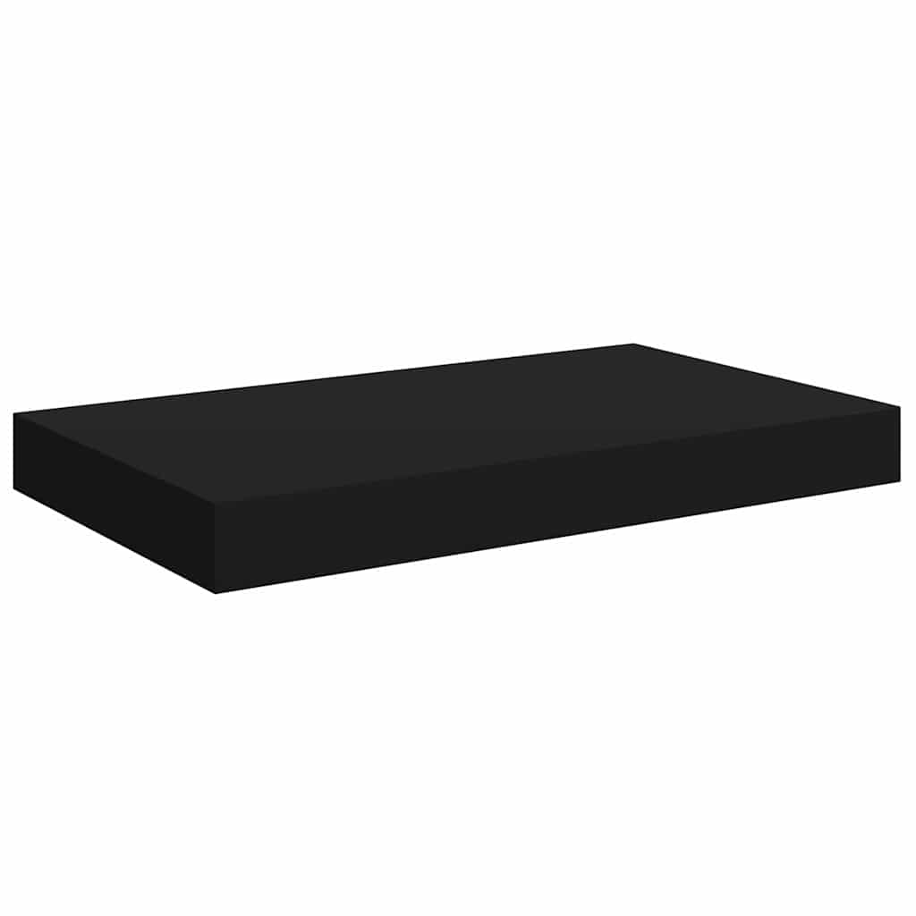Vidaxl wandschap zwevend 40x23x3,8 cm mdf zwart
