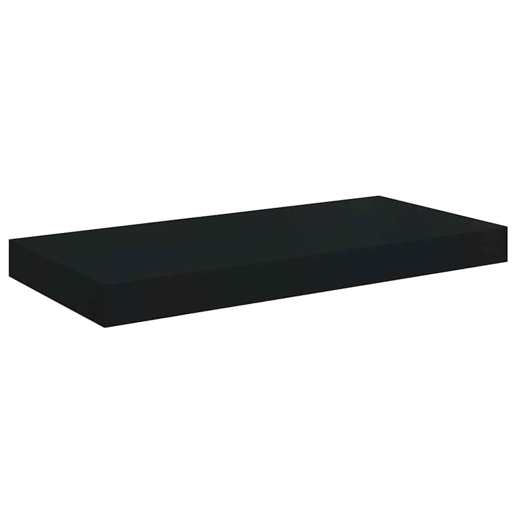 Vidaxl wandschap zwevend 50x23x3,8 cm mdf zwart