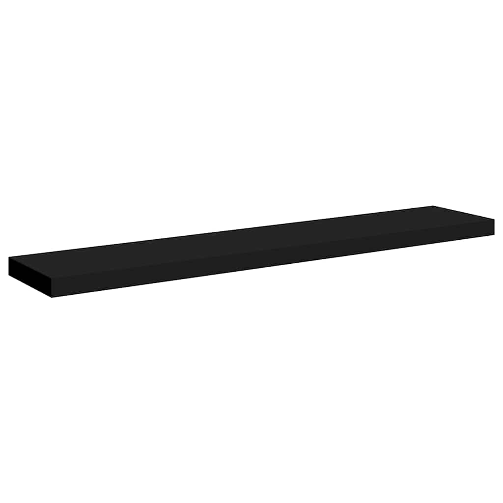Vidaxl wandschap zwevend 120x23,5x3,8 cm mdf zwart