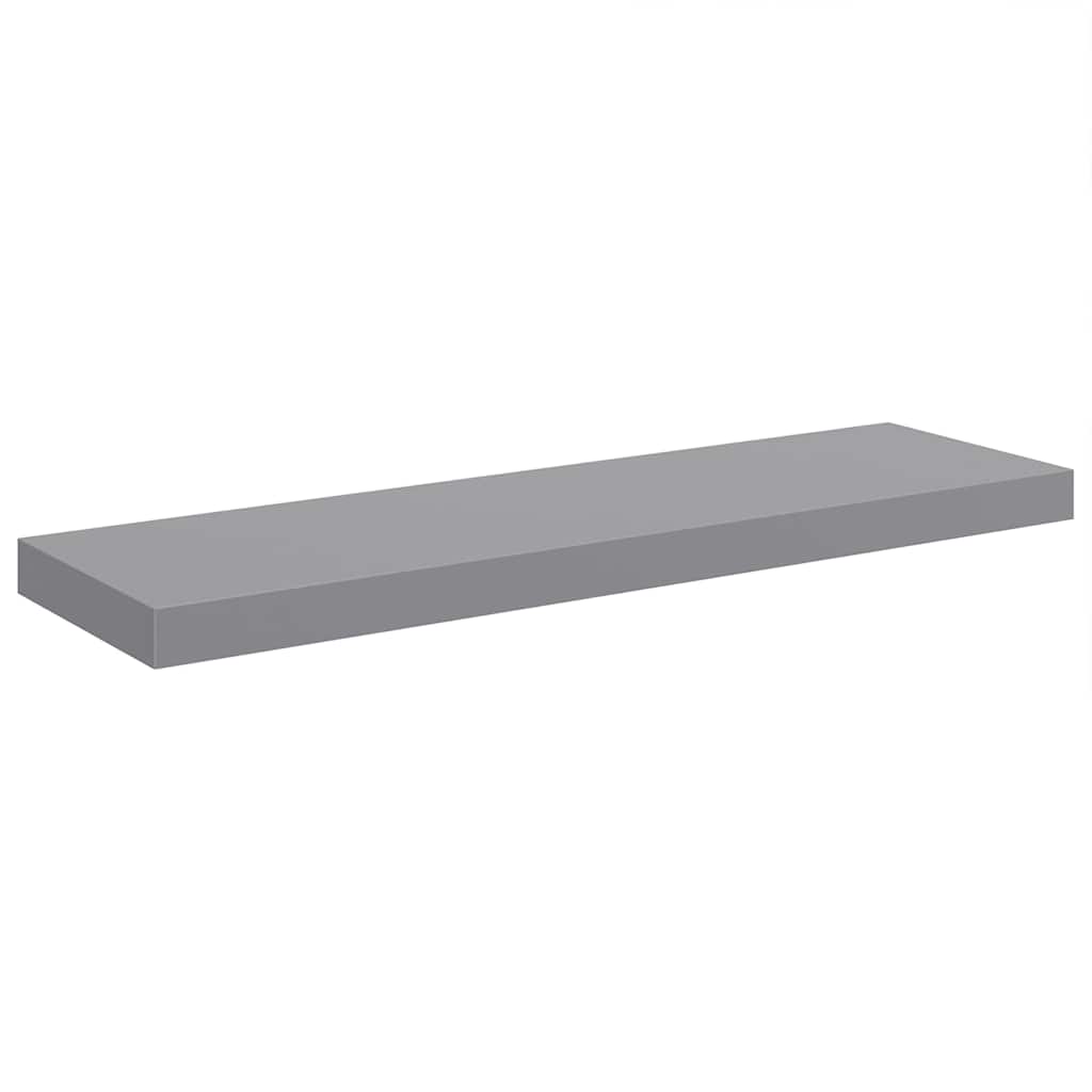 Vidaxl wandschap zwevend 80x23,5x3,8 cm mdf grijs