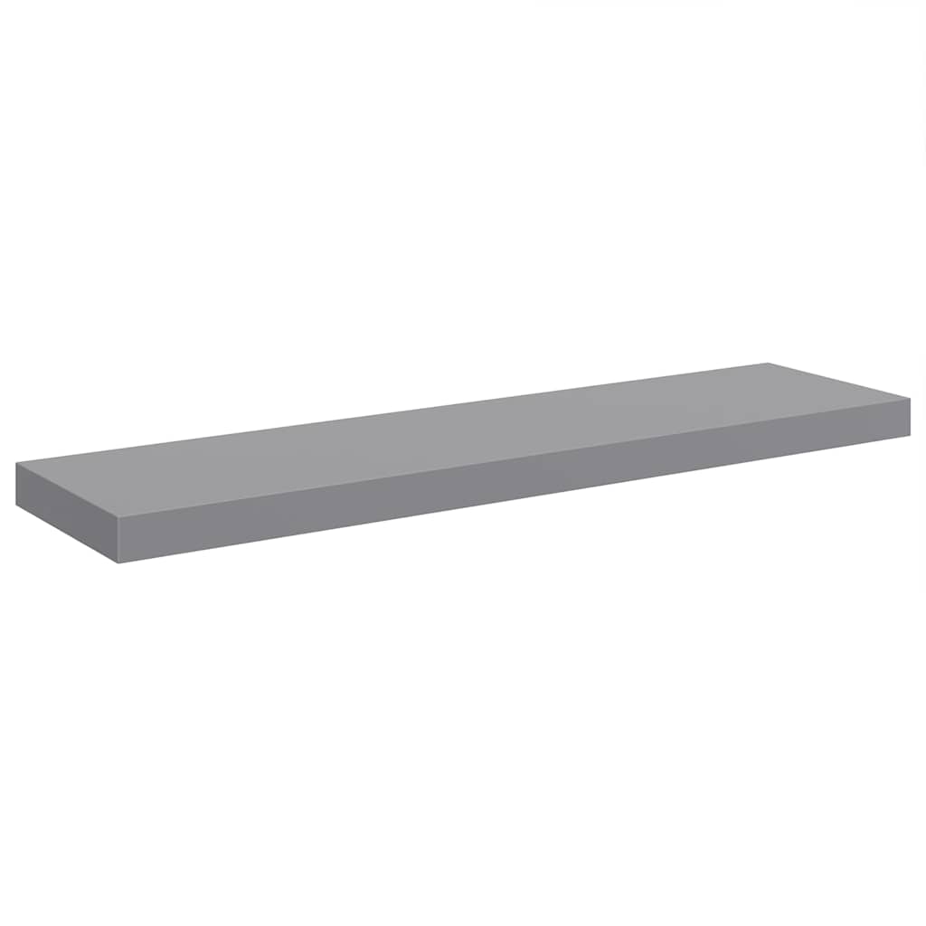 Vidaxl wandschap zwevend 90x23,5x3,8 cm mdf grijs