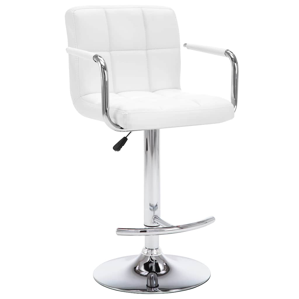 Vidaxl barstoelen 2 st kunstleer wit