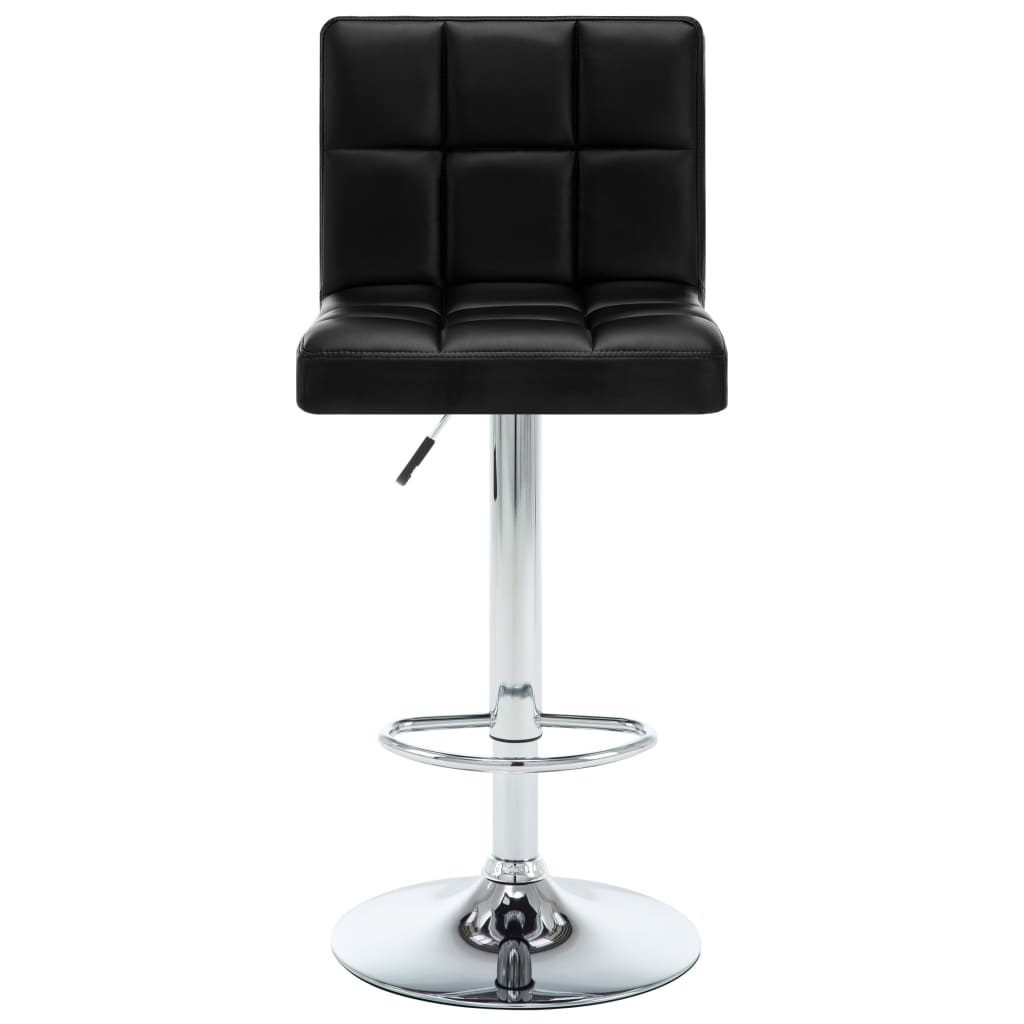 Vidaxl barstoelen 2 st kunstleer zwart