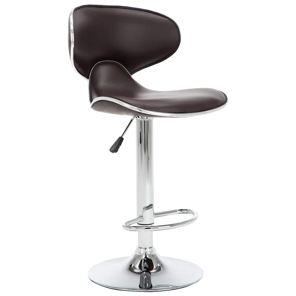 Vidaxl barstoelen 2 st kunstleer bruin