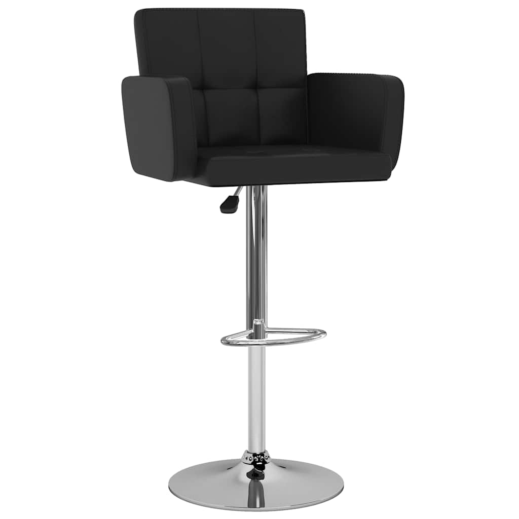 Vidaxl barstoelen 2 st kunstleer zwart