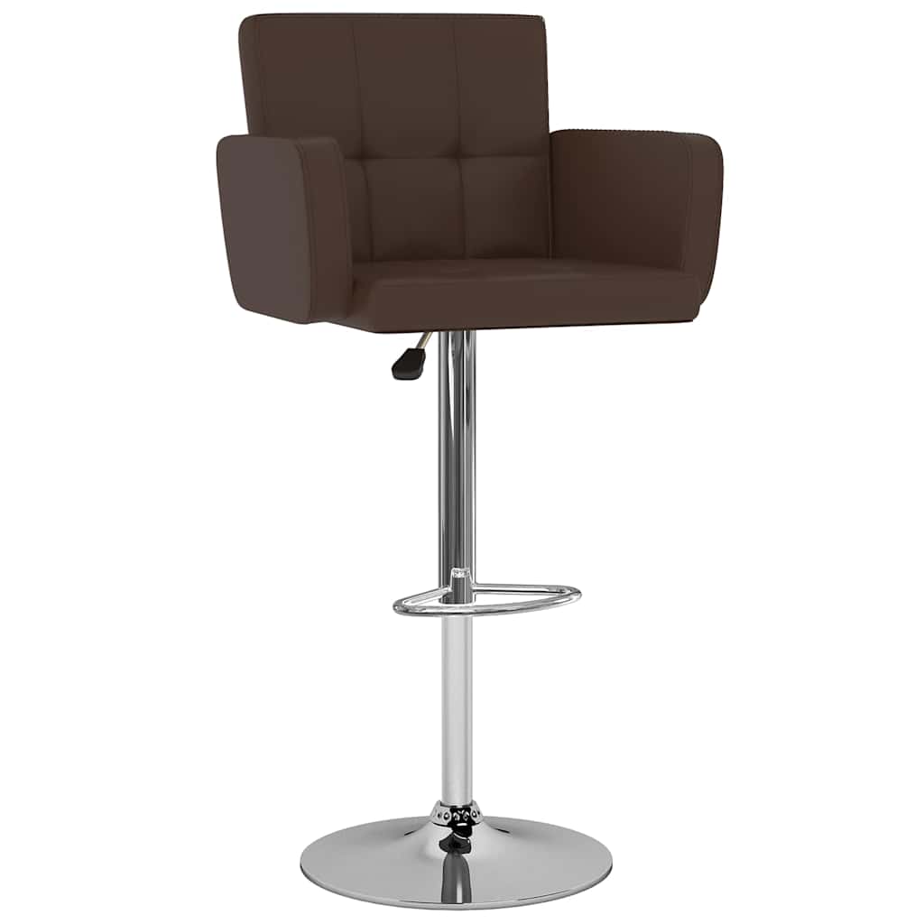 Vidaxl barstoelen 2 st kunstleer bruin
