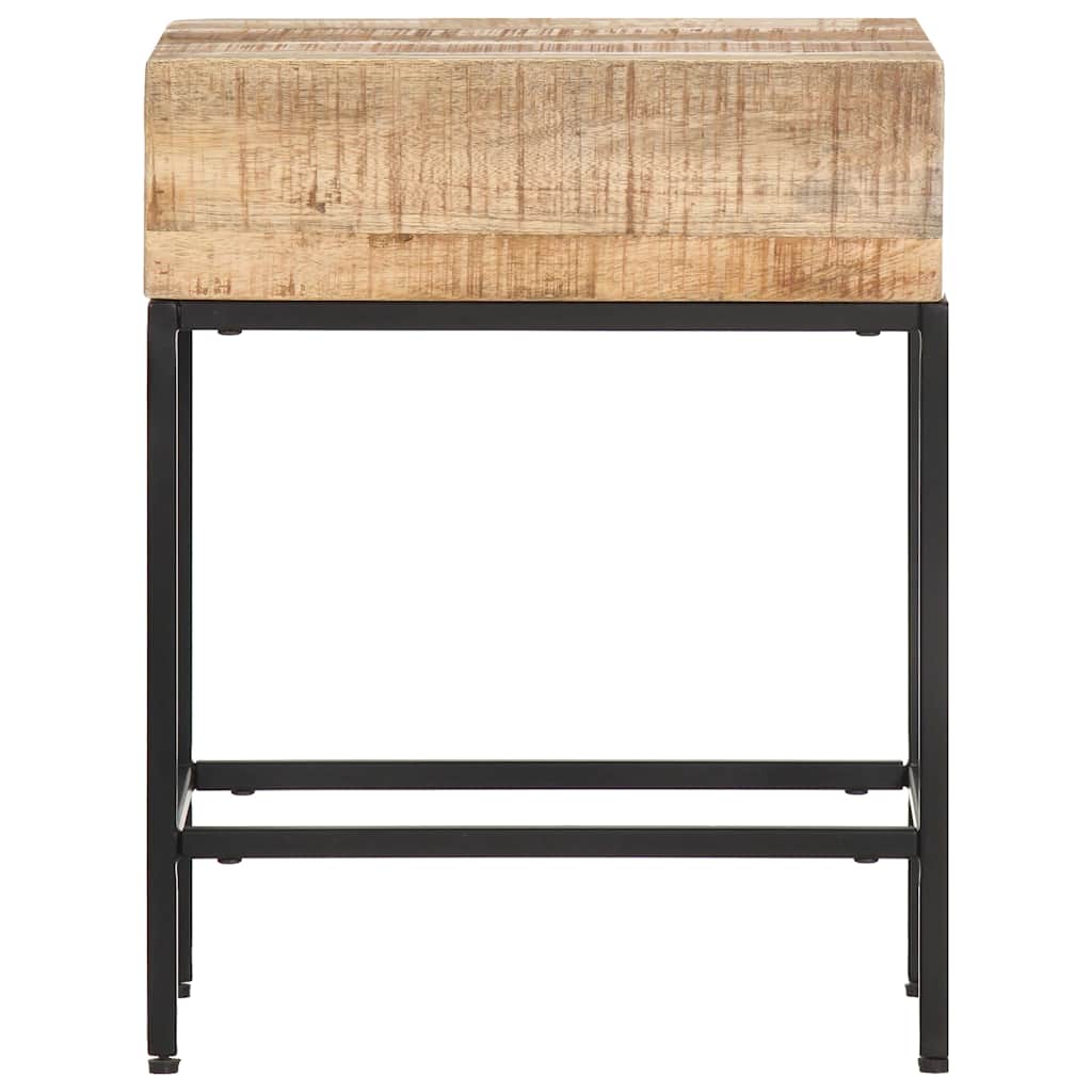 Vidaxl bijzettafel 40x30x50 cm massief ruw mangohout