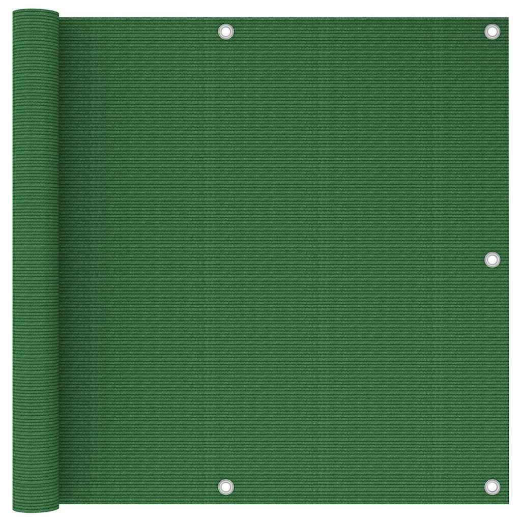 Vidaxl balkonscherm 90x500 cm hdpe lichtgroen