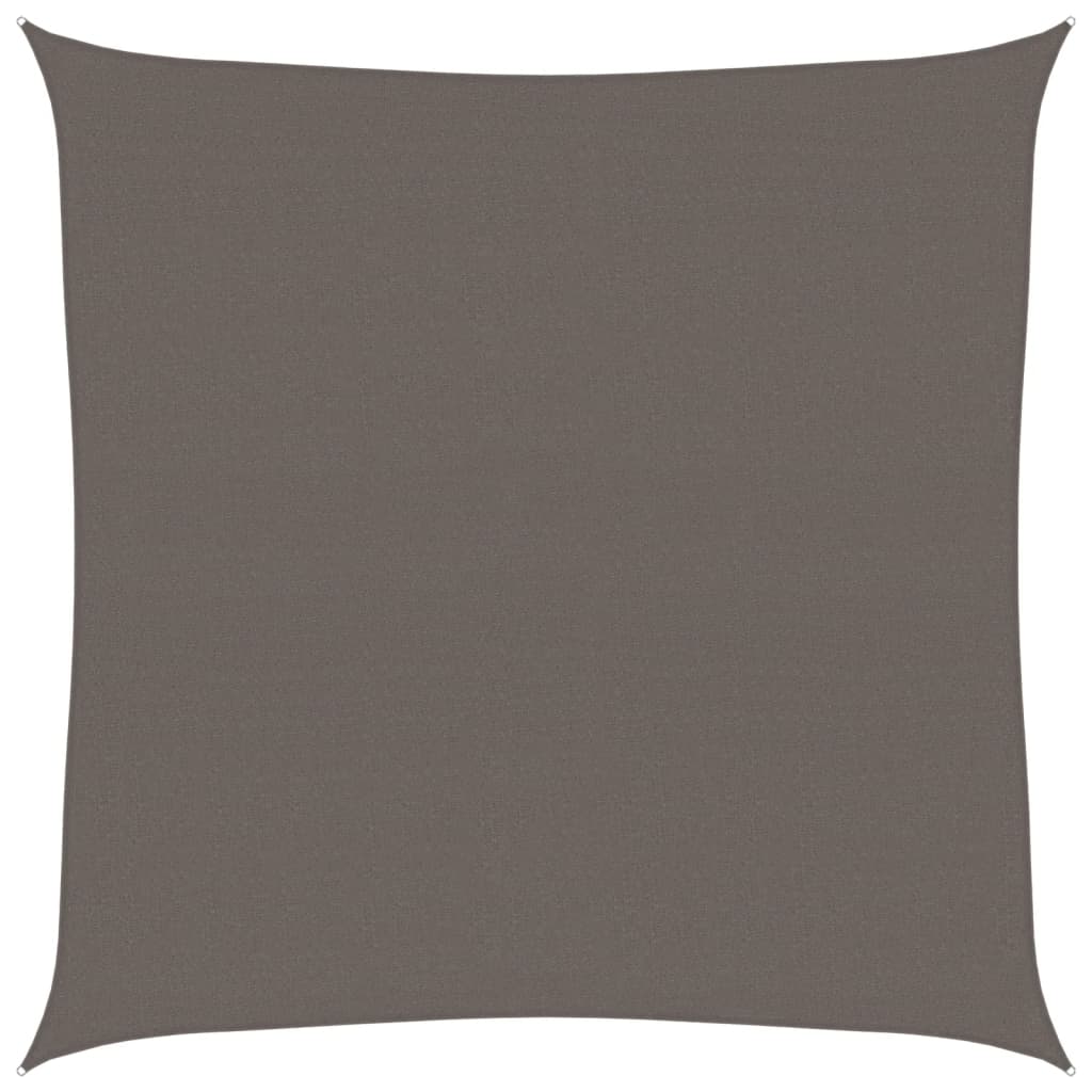 Vidaxl zonnezeil 160 g m² 6x6 m hdpe antracietkleurig