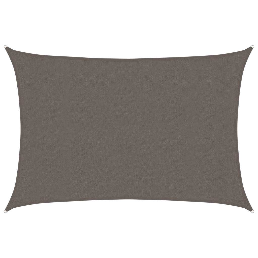 Vidaxl zonnezeil 160 g m² 3x4,5 m hdpe antracietkleurig