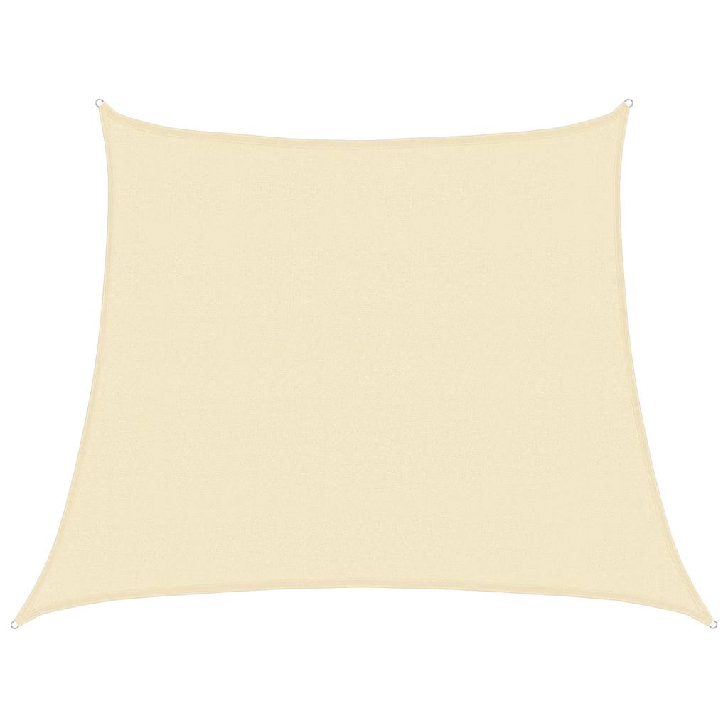 Vidaxl zonnezeil 160 g m² 3 4x3 m hdpe crèmekleurig