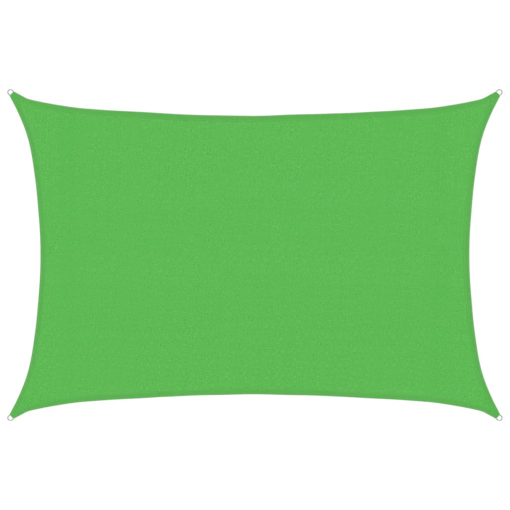 Vidaxl zonnezeil 160 g m² 3x4 m hdpe lichtgroen