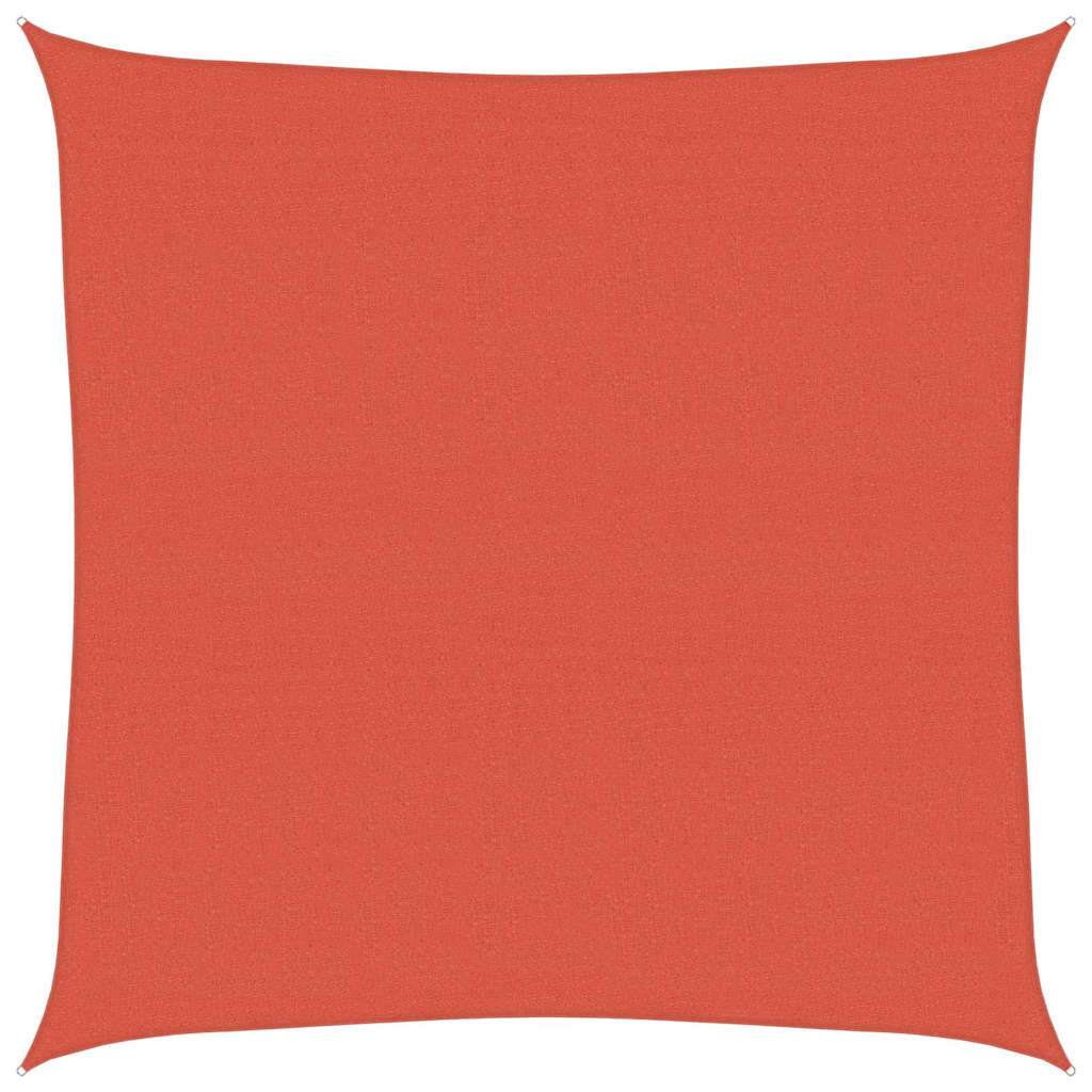 Vidaxl zonnezeil 160 g m² 5x5 m hdpe terracottakleurig